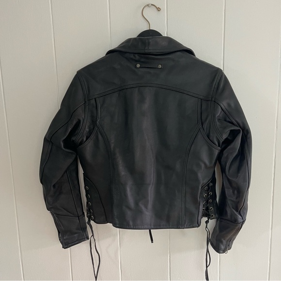 First Manufacturing Co. Classics Leather Gear Motorcycle Jacket M - Picture 2 of 10